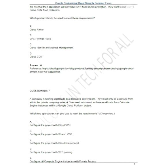 Printout Google Professional Cloud Security Engineer Study Guide - Picture 2 of 6